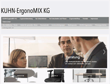 Tablet Screenshot of kuhn-ergonomix.de